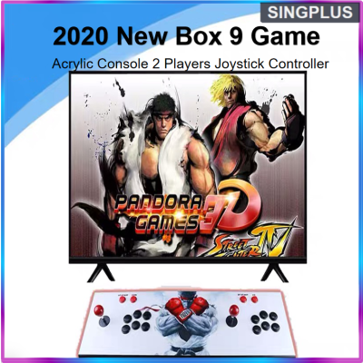 【SG本地卖家】Pandora 9S街机游戏机圣诞设计圣诞礼物新游戏盒9 3160合1街机游戏亚克力游戏机2玩家操纵杆控制器游戏机HDMi